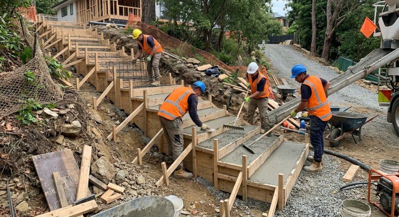 Concrete Stairs Installation in Sacramento, CA