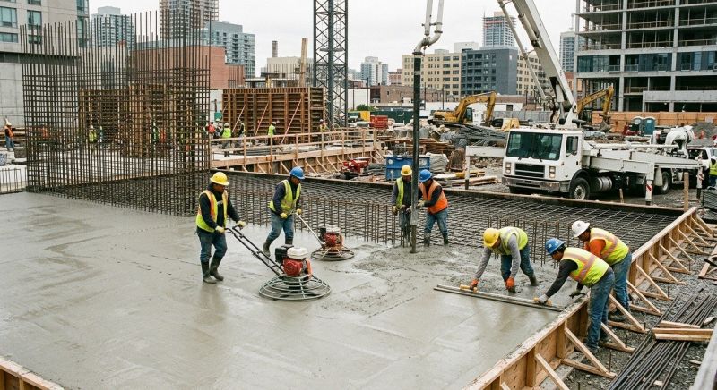 Commercial Slab Installation in Cary, NC
