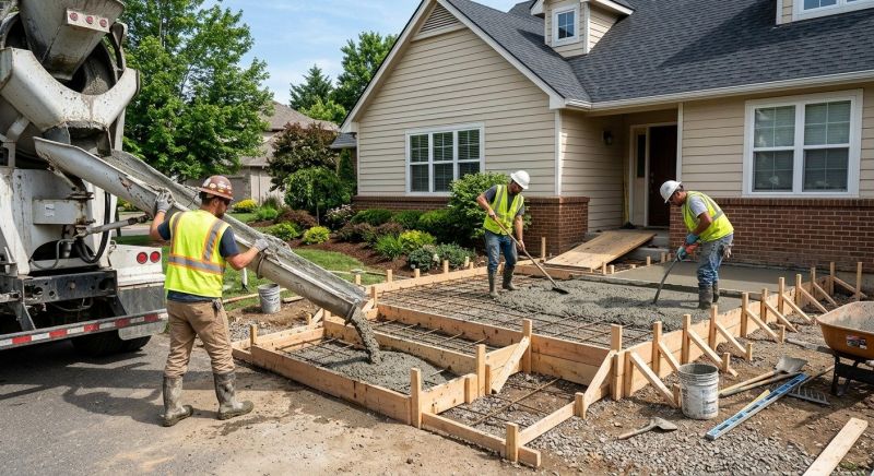Porch Concrete Pouring in Salt Lake City, UT